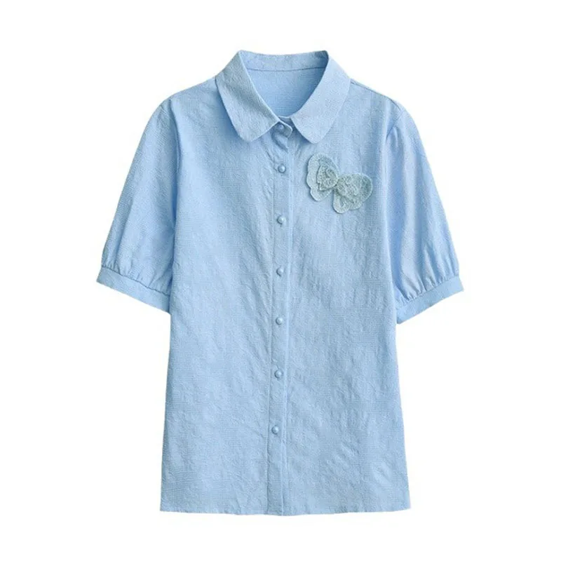 Spring Summer Breathable Basic Shirt Women Button Casual Office Lady Formal Women Tops Solid Color Light Blue Pink White
Spring Summer Breathable Basic Shirt Women Button Casual Office Lady Formal Women Tops Solid Color Light Blue Pink White