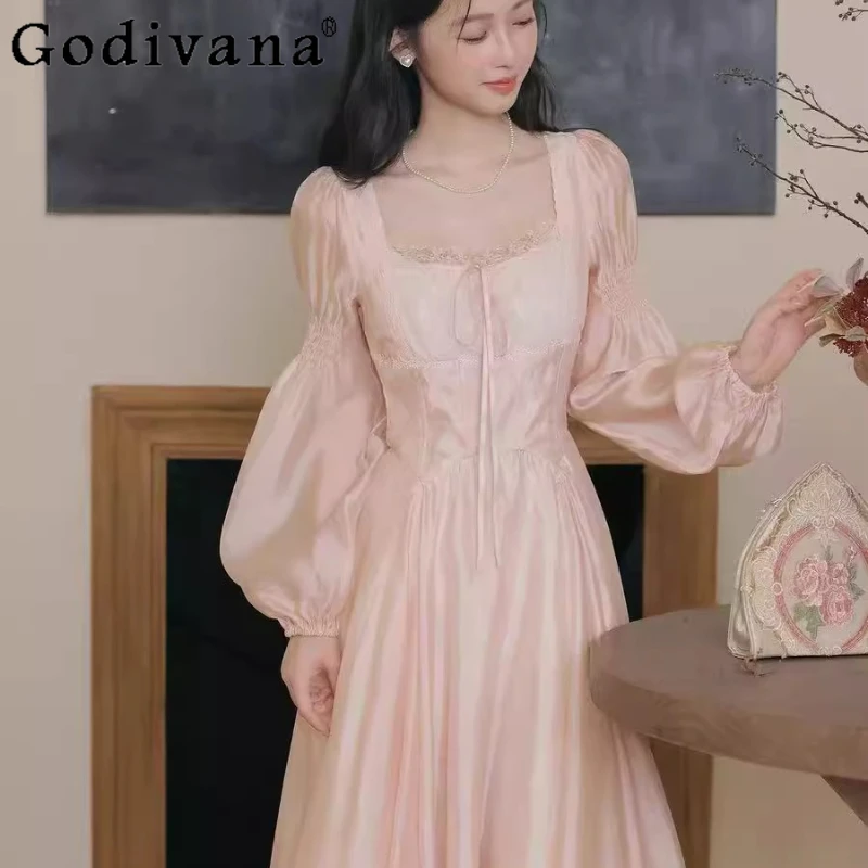 Art Student Waist Cinching Pink Dress for Women Japanese Style Fairy Long Dress Female Gorgeous Lace Gauze Princess Dress
Art Student Waist Cinching Pink Dress for Women Japanese Style Fairy Long Dress Female Gorgeous Lace Gauze Princess Dress