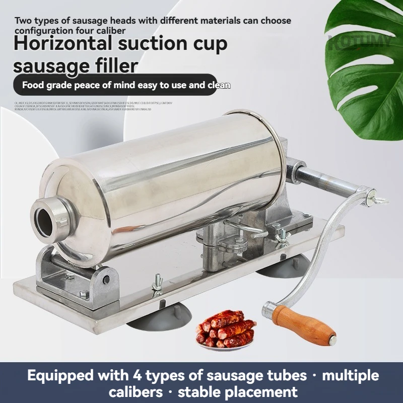 Horizontal Suction Cup Sausage Filling Machine, Large Capacity Manual Sausage Stuffer for Home Use
Horizontal Suction Cup Sausage Filling Machine, Large Capacity Manual Sausage Stuffer for Home Use