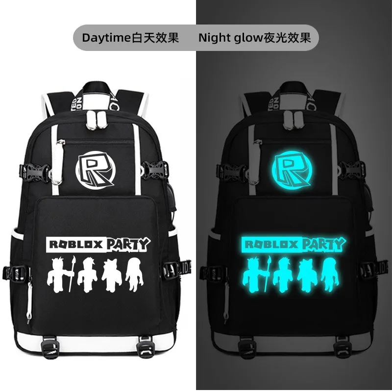 Roblox Creative Peripheral Cartoon Anime Night Light Backpack Student Backpack Canvas Large Capacity Daily Necessities Gift
Roblox Creative Peripheral Cartoon Anime Night Light Backpack Student Backpack Canvas Large Capacity Daily Necessities Gift
