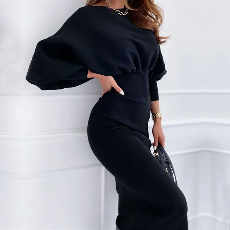 Fashion O-neck Long-sleeved Pencil Skirt Female 2023 Autumn and Winter Black Pink Tights Elegant Office Woman Dress Robe Viper
Fashion O-neck Long-sleeved Pencil Skirt Female 2023 Autumn and Winter Black Pink Tights Elegant Office Woman Dress Robe Viper
