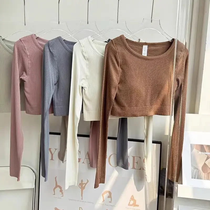 Lemon Yoga Suit Women's Running Fitness Short Stretch Top with Chest Pad New Slim-fit Slimming Sports Long Sleeve
Lemon Yoga Suit Women's Running Fitness Short Stretch Top with Chest Pad New Slim-fit Slimming Sports Long Sleeve