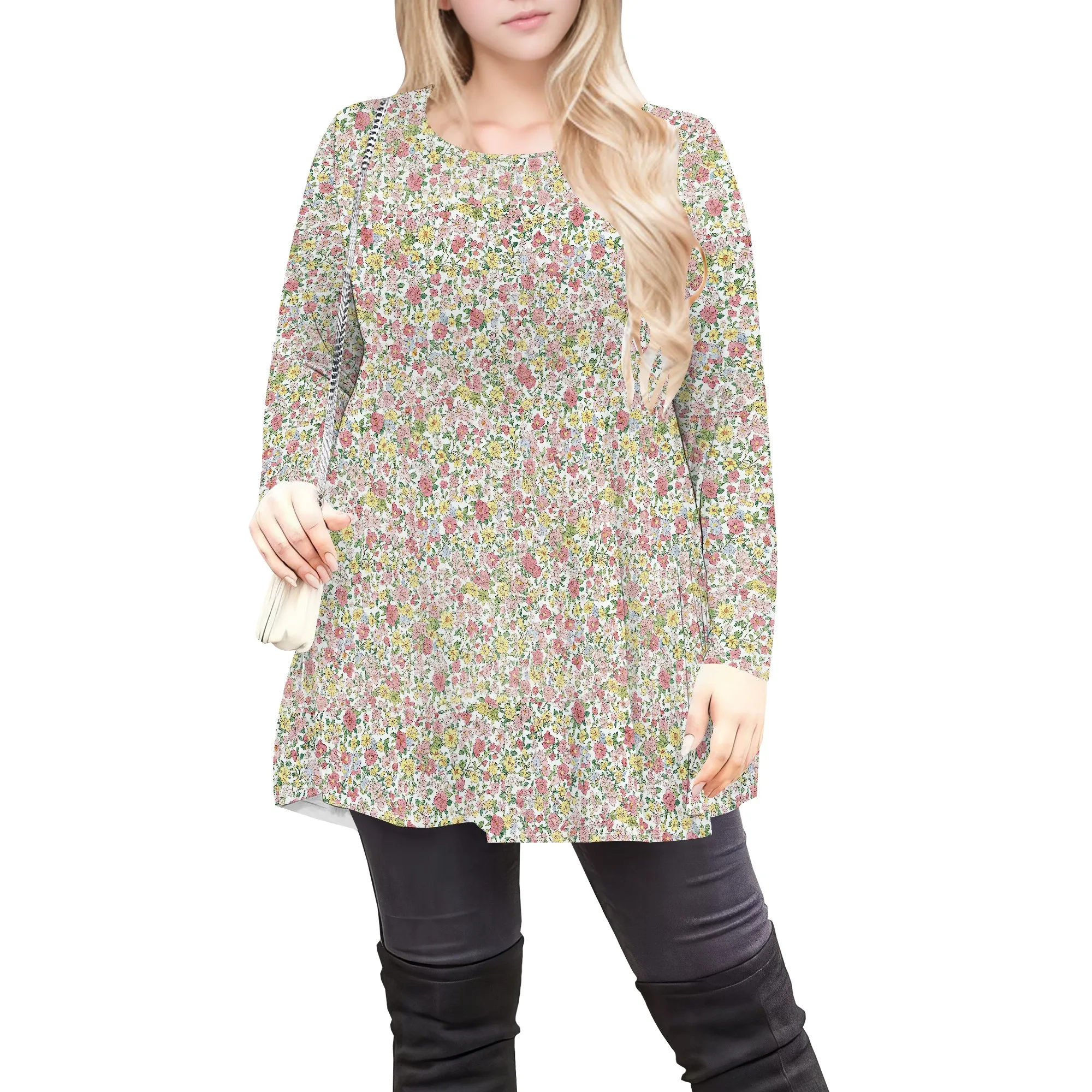 Women's Plus Size Long Sleeve Tunic Tops Pleated Crew Neck Shirts Dressy Casual Loose Blouse
Women's Plus Size Long Sleeve Tunic Tops Pleated Crew Neck Shirts Dressy Casual Loose Blouse