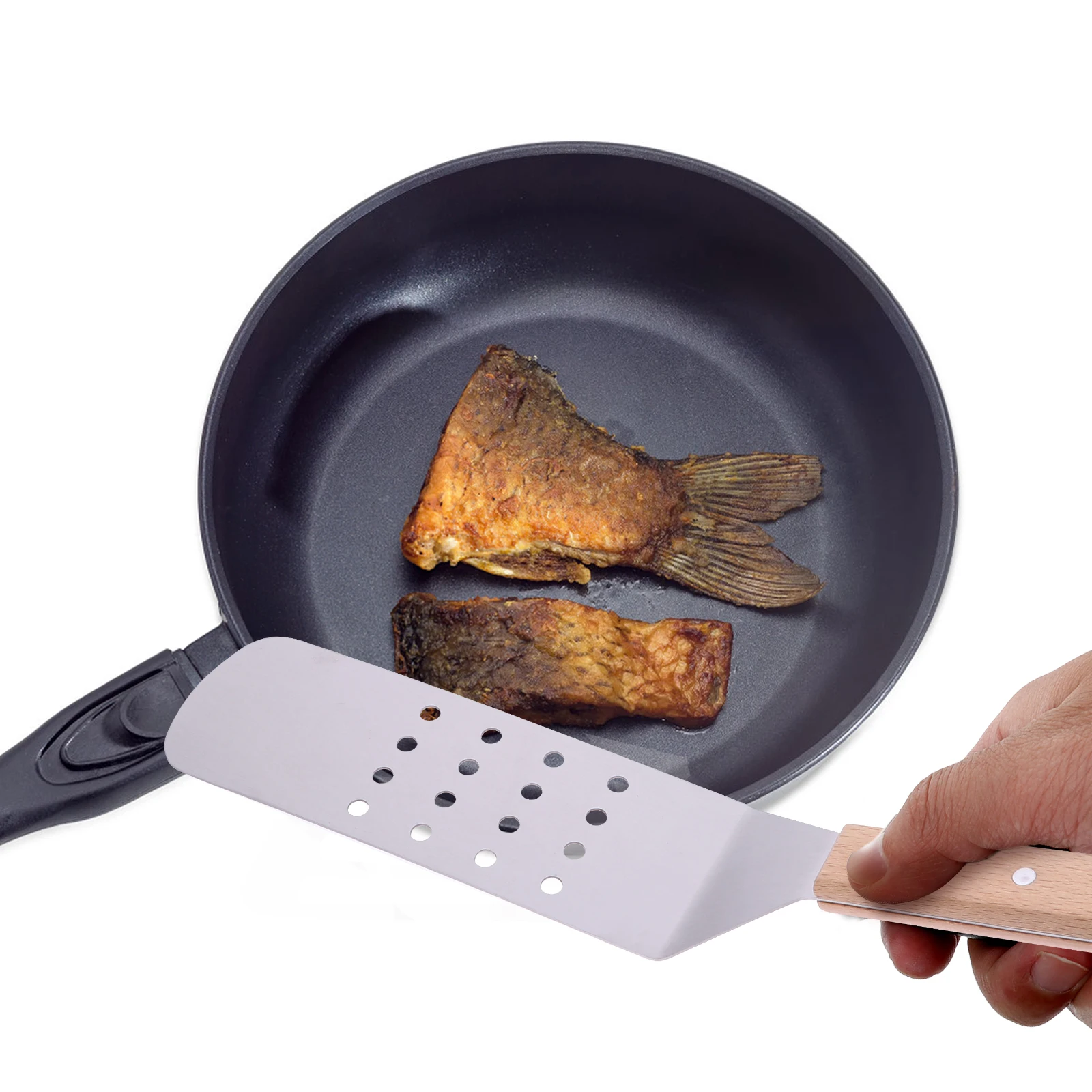 Stainless Steel Spatula Set Pizza Shovel Bread Transfer Tool Wooden H Kitchen Accessories Practical Strong Durability Easy 
Stainless Steel Spatula Set Pizza Shovel Bread Transfer Tool Wooden H Kitchen Accessories Practical Strong Durability Easy