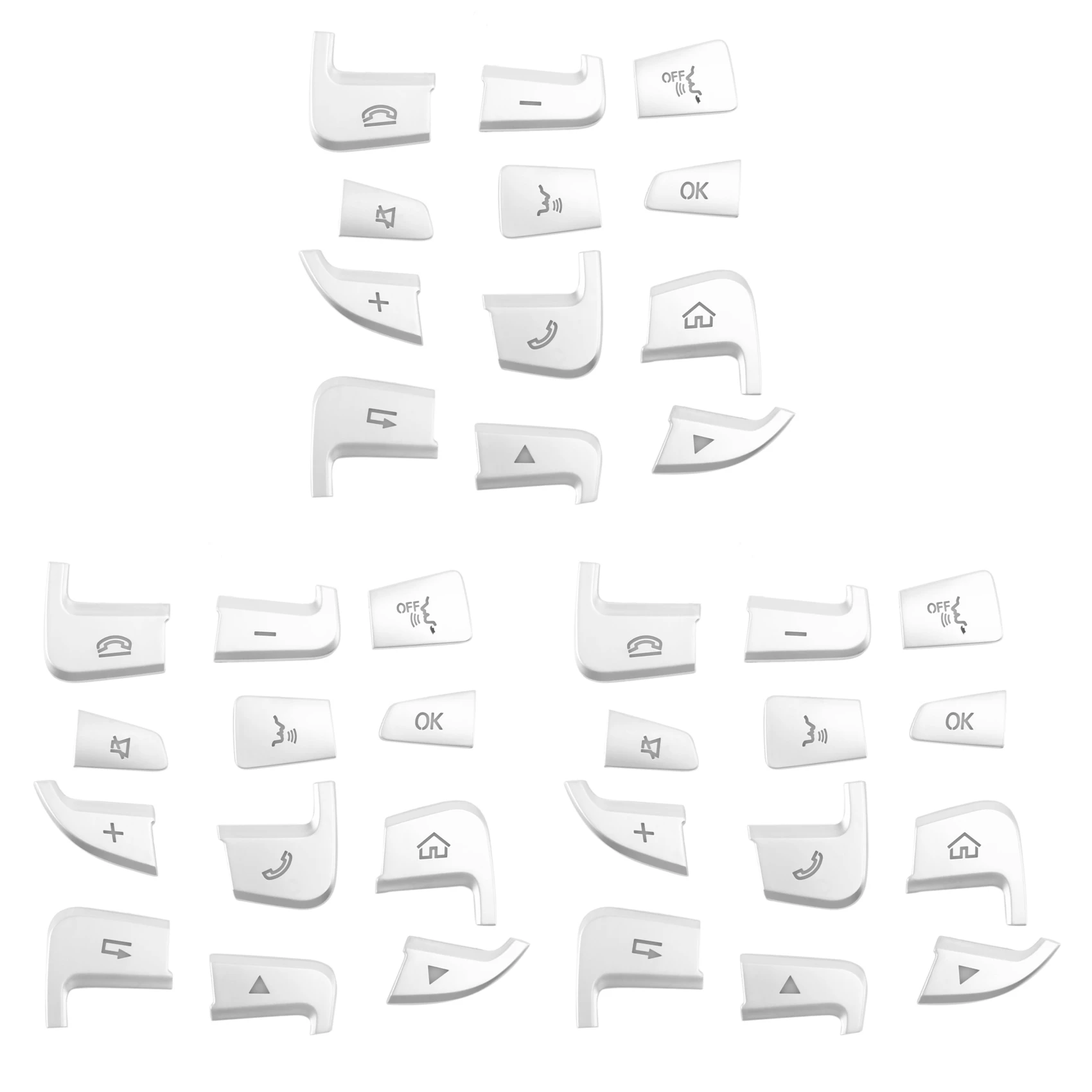 36Pcs Steering Wheel Button Covers Trim Stickers for Mercedes Benz GLC X253 2015 2016 & C Class W205 2014 2015 Silver
36Pcs Steering Wheel Button Covers Trim Stickers for Mercedes Benz GLC X253 2015 2016 & C Class W205 2014 2015 Silver