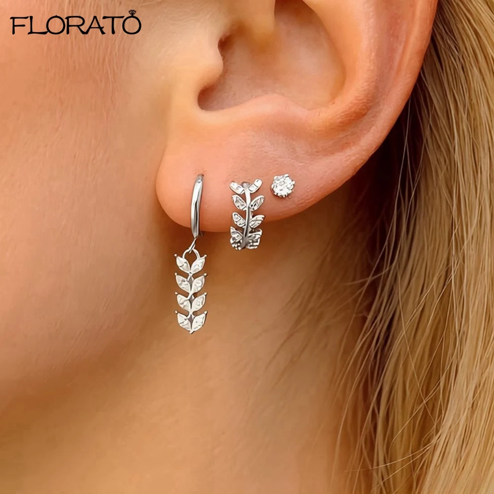 925 Sterling Silver Needle Willow Leaf Pendant Hoop Earrings Trendy Elegant Wedding Party Eardrop Jewelry Accessories Gift
925 Sterling Silver Needle Willow Leaf Pendant Hoop Earrings Trendy Elegant Wedding Party Eardrop Jewelry Accessories Gift