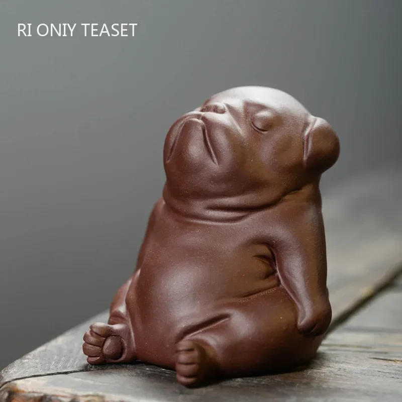 Yixing Purple Clay Sculpture Tea Pet Puppy Model Statue Ornaments Tea Figurine Crafts Chinese Tea Set Decoration Accessories
Yixing Purple Clay Sculpture Tea Pet Puppy Model Statue Ornaments Tea Figurine Crafts Chinese Tea Set Decoration Accessories