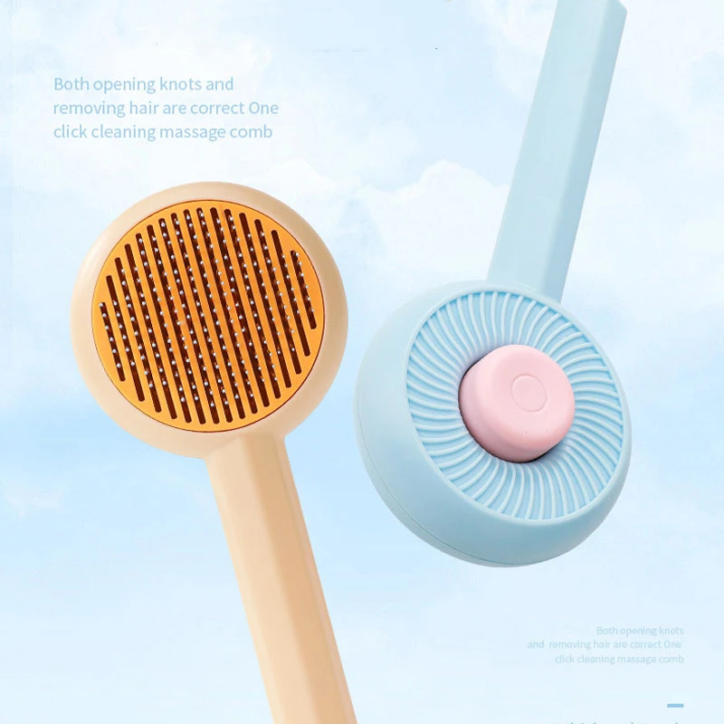 Pet Grooming Cat Brush Self Cleaning Hair Removal Stainless Steel Needle Pet Comb Cat Accessories Pet Products For Cat Dog Brush
Pet Grooming Cat Brush Self Cleaning Hair Removal Stainless Steel Needle Pet Comb Cat Accessories Pet Products For Cat Dog Brush