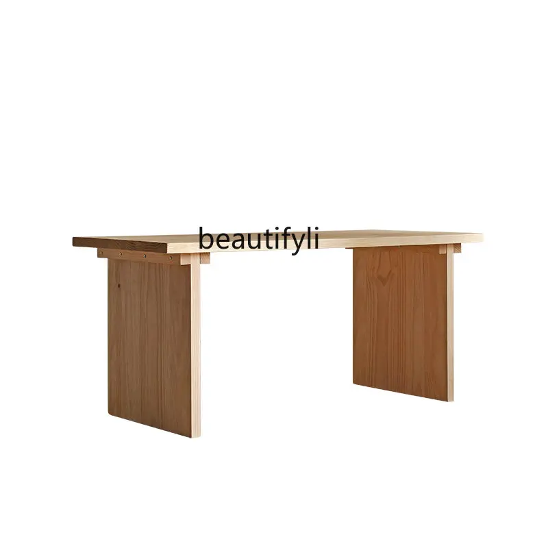 Dining Table All Solid Wood Household Small Apartment Living Room House Quiet Style Rectangular Dining Table and Chair
Dining Table All Solid Wood Household Small Apartment Living Room House Quiet Style Rectangular Dining Table and Chair