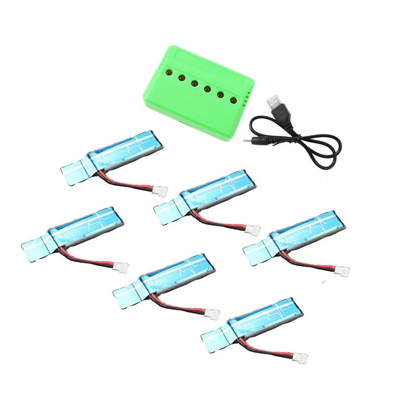 Practical 6PC 3.7V 520MAh 30C Upgraded Li-Po Battery with USB Charger for WLtoys XK K110 K110S V930 V977 RC Helicopter Spare Par
Practical 6PC 3.7V 520MAh 30C Upgraded Li-Po Battery with USB Charger for WLtoys XK K110 K110S V930 V977 RC Helicopter Spare Par