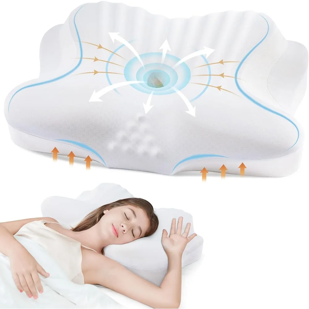 Neck and Shoulder Pain, Ergonomic Contour Orthopedic Pillow with Covers & Support Sticks
Neck and Shoulder Pain, Ergonomic Contour Orthopedic Pillow with Covers & Support Sticks