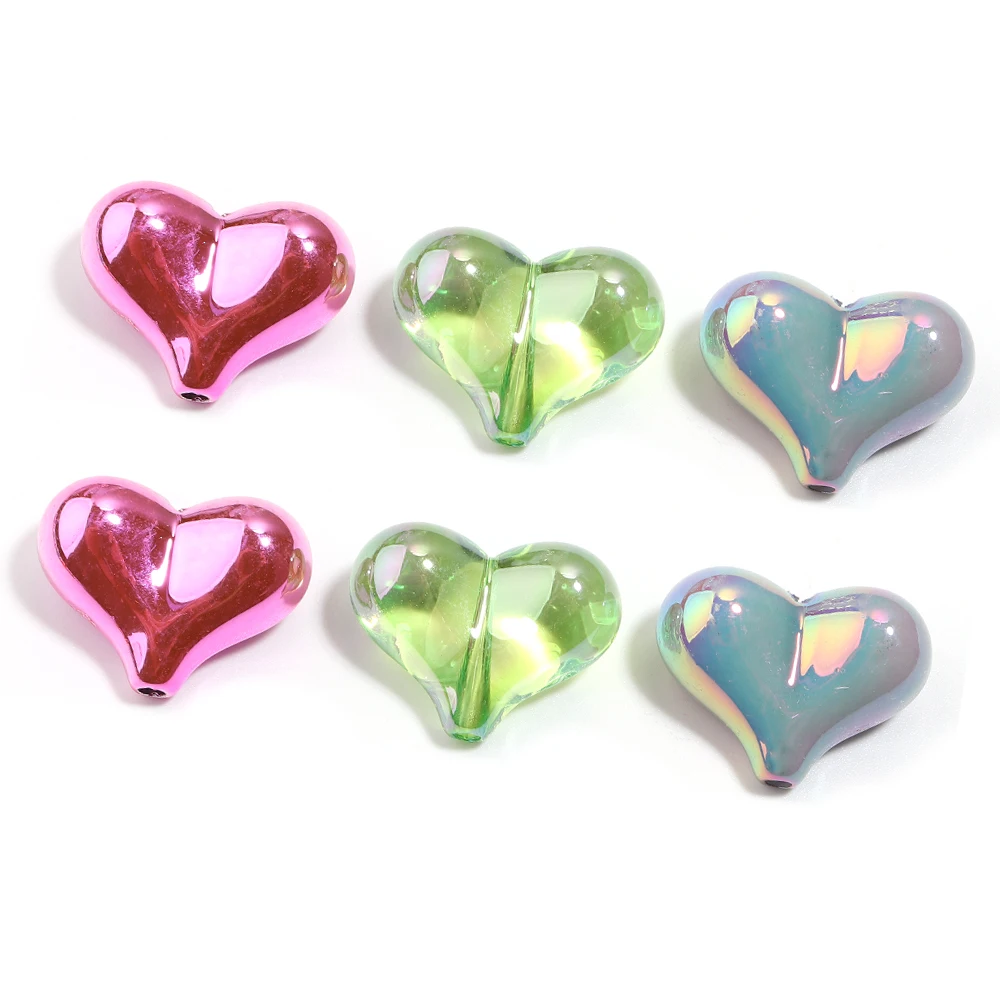 20Pcs Acrylic Color Shiny Heart Beads Loose Spacer Beads For Decoration Making Diy Handmade Gift Keychain Accessories
20Pcs Acrylic Color Shiny Heart Beads Loose Spacer Beads For Decoration Making Diy Handmade Gift Keychain Accessories