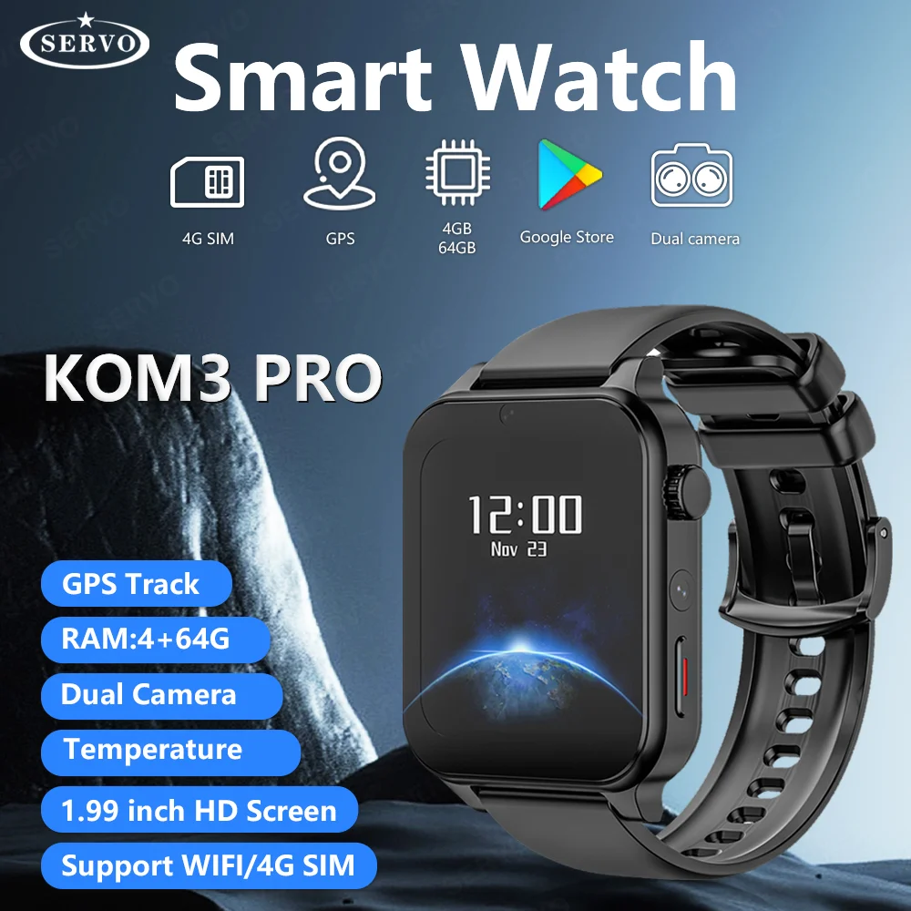 4GB 64GB 1.99In 4G Smart Watch Men Sim Card Slot Dual Camera Phone WIFI GPS Ultra Smartwatch Google Play Store Games APP KOM3
4GB 64GB 1.99In 4G Smart Watch Men Sim Card Slot Dual Camera Phone WIFI GPS Ultra Smartwatch Google Play Store Games APP KOM3
