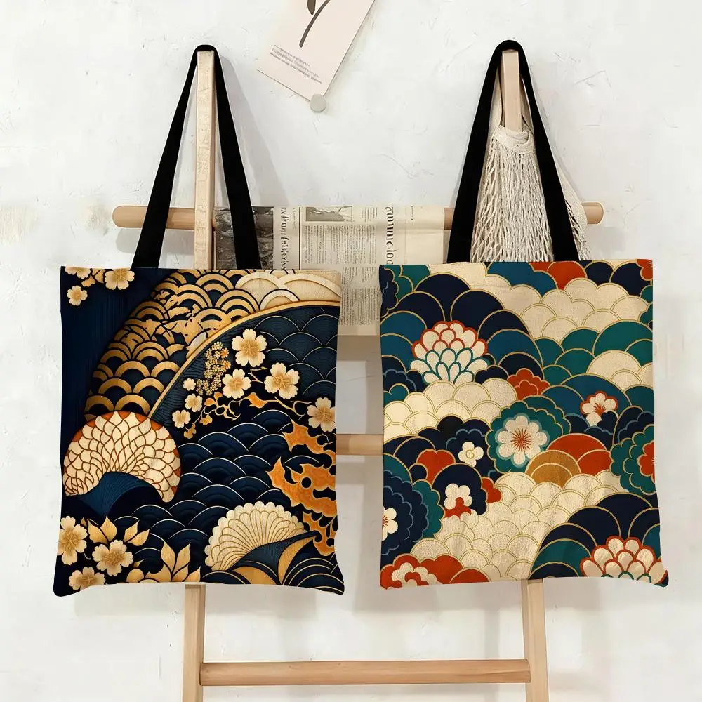 Auspicious Clouds Storage Bags Canvas Tote Bag Large Capacity Double-Sided Print Reusable Shopping Bag Eco-Friendly Shoulder Bag
Auspicious Clouds Storage Bags Canvas Tote Bag Large Capacity Double-Sided Print Reusable Shopping Bag Eco-Friendly Shoulder Bag