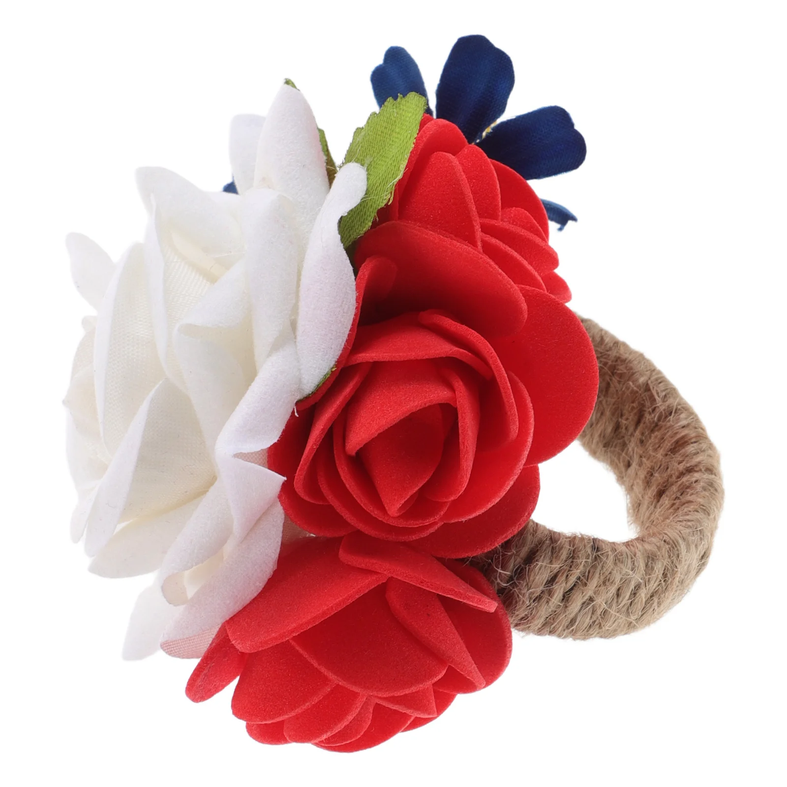 Artificial Flower Napkin Ring Rustic Rope Rings Rose Holders Independence Day Party Serviette Buckle Elegant Table Decor
Artificial Flower Napkin Ring Rustic Rope Rings Rose Holders Independence Day Party Serviette Buckle Elegant Table Decor