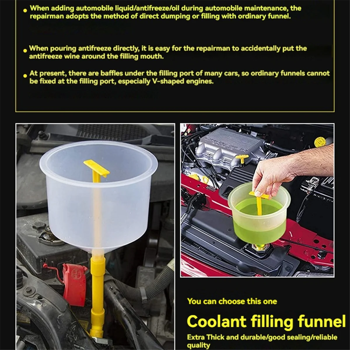 HOT Car Radiator Coolant Filling Funnel Kit Spill Proof Cooling System Tool Filling Funnel Spout Pour Oil Tool,15PCS/Set
HOT Car Radiator Coolant Filling Funnel Kit Spill Proof Cooling System Tool Filling Funnel Spout Pour Oil Tool,15PCS/Set