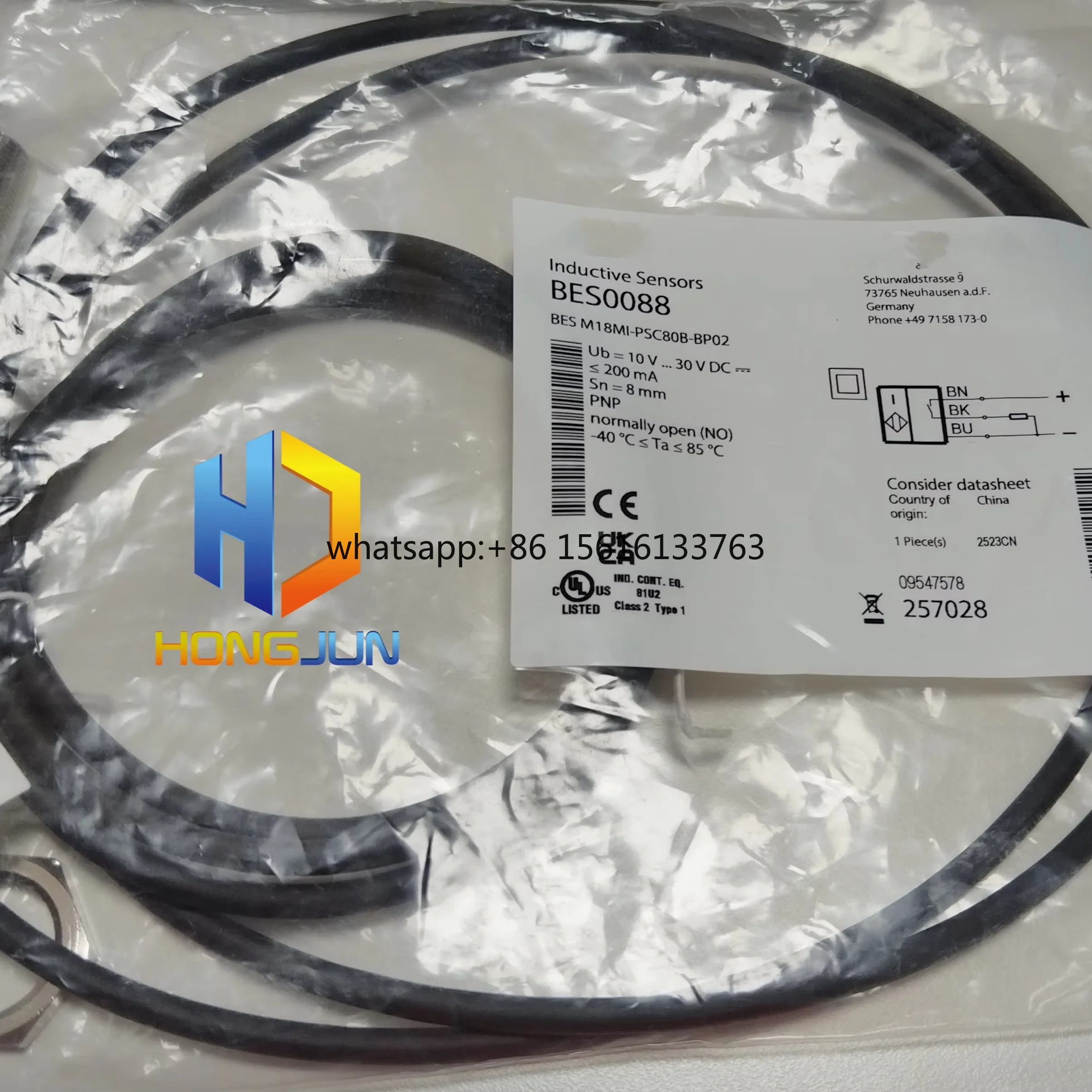 BES0088 BES M18MI-PSC80B-BP02 Proximity Sensors
BES0088 BES M18MI-PSC80B-BP02 Proximity Sensors