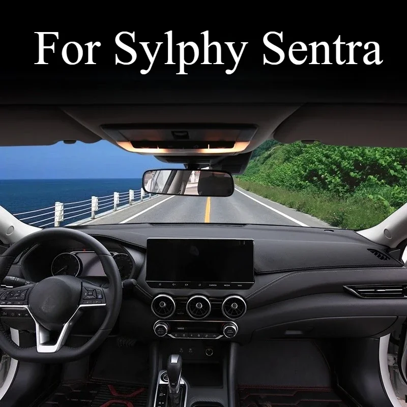 Солнцезащитный коврик для приборной панели с левым рулем для Nissan Sylphy Sentra 2023, защитная накладка для центральной консоли, внутреннее украшение, затеняющая накладка на приборную панель
Солнцезащитный коврик для приборной панели с левым рулем для Nissan Sylphy Sentra 2023, защитная накладка для центральной консоли, внутреннее украшение, затеняющая накладка на приборную панель