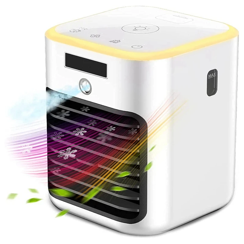 The Newmobile Air Conditioner, Mini Air Cooler, 5 IN 1 Mobile Air Conditioner, Air-Purifying Cooling Fan With LED Light
The Newmobile Air Conditioner, Mini Air Cooler, 5 IN 1 Mobile Air Conditioner, Air-Purifying Cooling Fan With LED Light