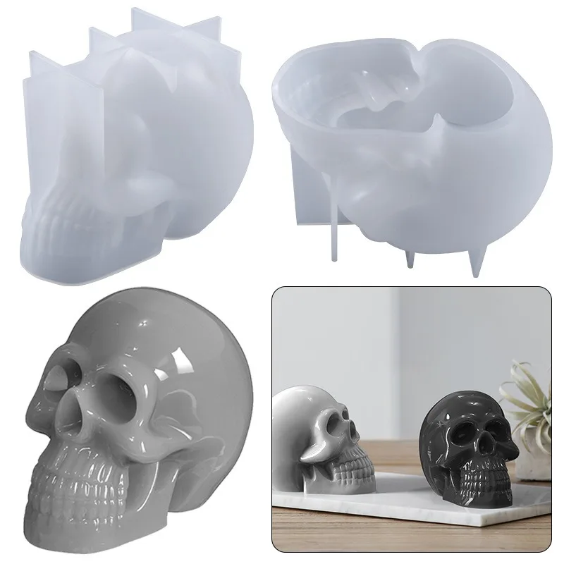1pcs Skull Candle Mold 3D Shape Casting for Gothic Style Home Decor Handmade Projects Resin Molds Home Decoration Accessories
1pcs Skull Candle Mold 3D Shape Casting for Gothic Style Home Decor Handmade Projects Resin Molds Home Decoration Accessories