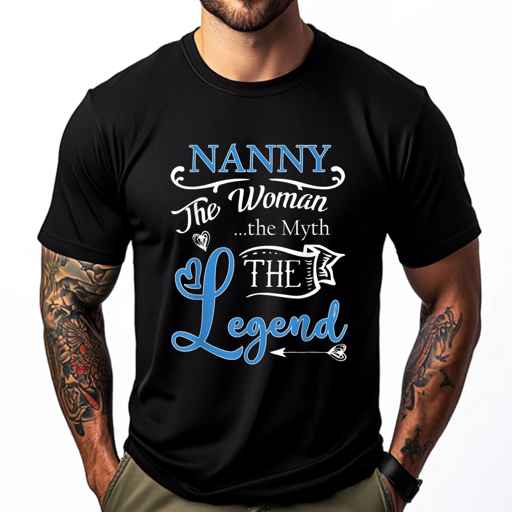 Nanny The Woman The Myth The Legend Black Shirt Graphic Tees Female T-Shirts Vintage
Nanny The Woman The Myth The Legend Black Shirt Graphic Tees Female T-Shirts Vintage