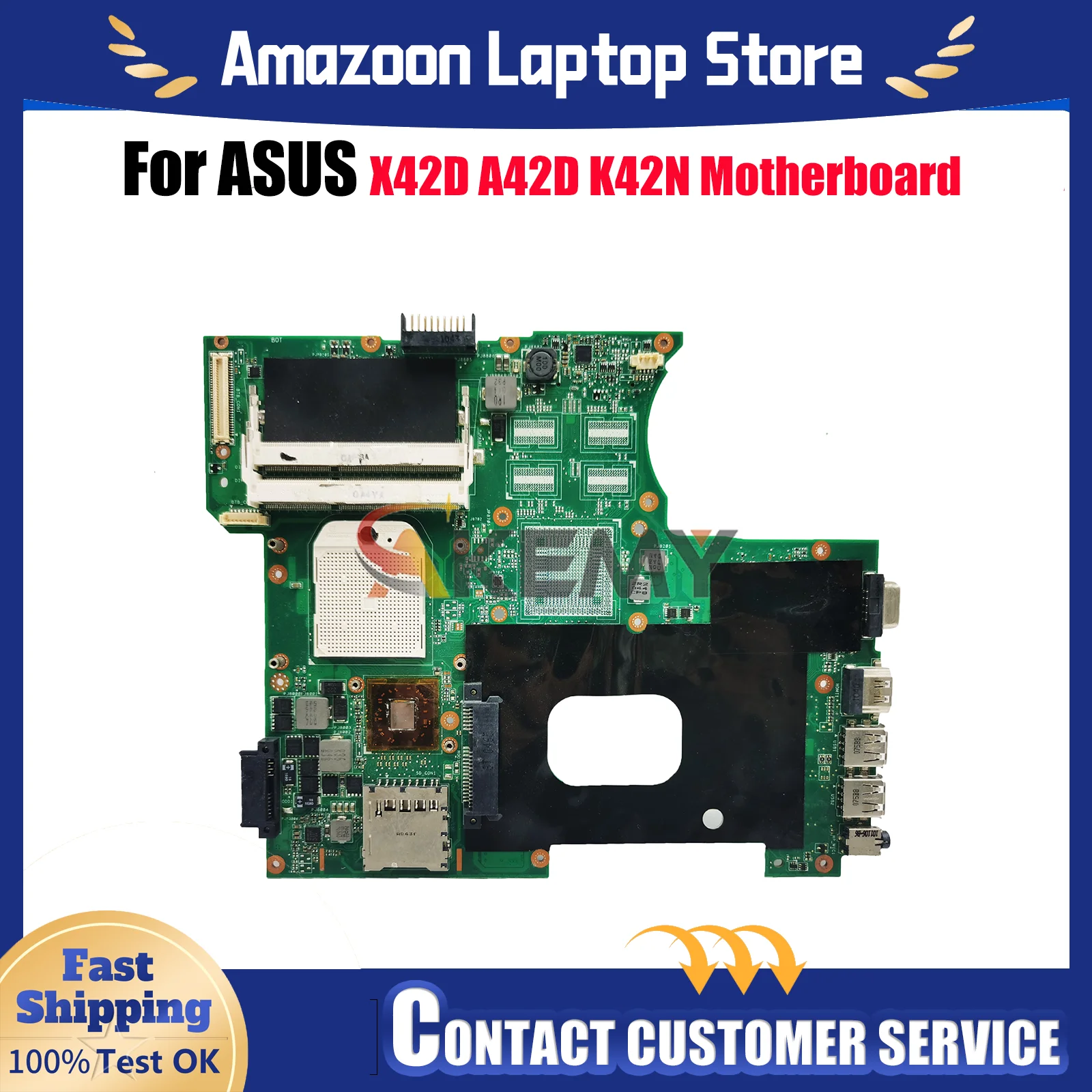 Материнская плата K42N для ноутбука ASUS K42N X42D A42D K42N Материнская плата для ноутбука Цей товар в наличии 100% тестирование ОК быстрая доставка
Материнская плата K42N для ноутбука ASUS K42N X42D A42D K42N Материнская плата для ноутбука Цей товар в наличии 100% тестирование ОК быстрая доставка