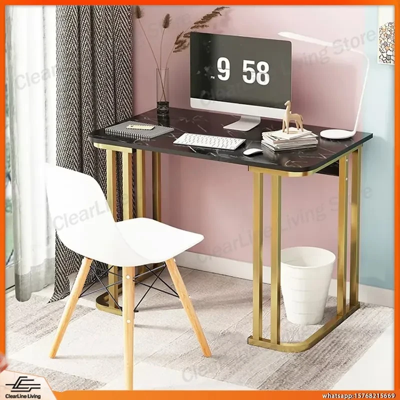 Nordic Style Computer Desk for Small Spaces Dorm Room Desk Marble Top Steel Frame Adjustable Height Home Office Desk Study
Nordic Style Computer Desk for Small Spaces Dorm Room Desk Marble Top Steel Frame Adjustable Height Home Office Desk Study