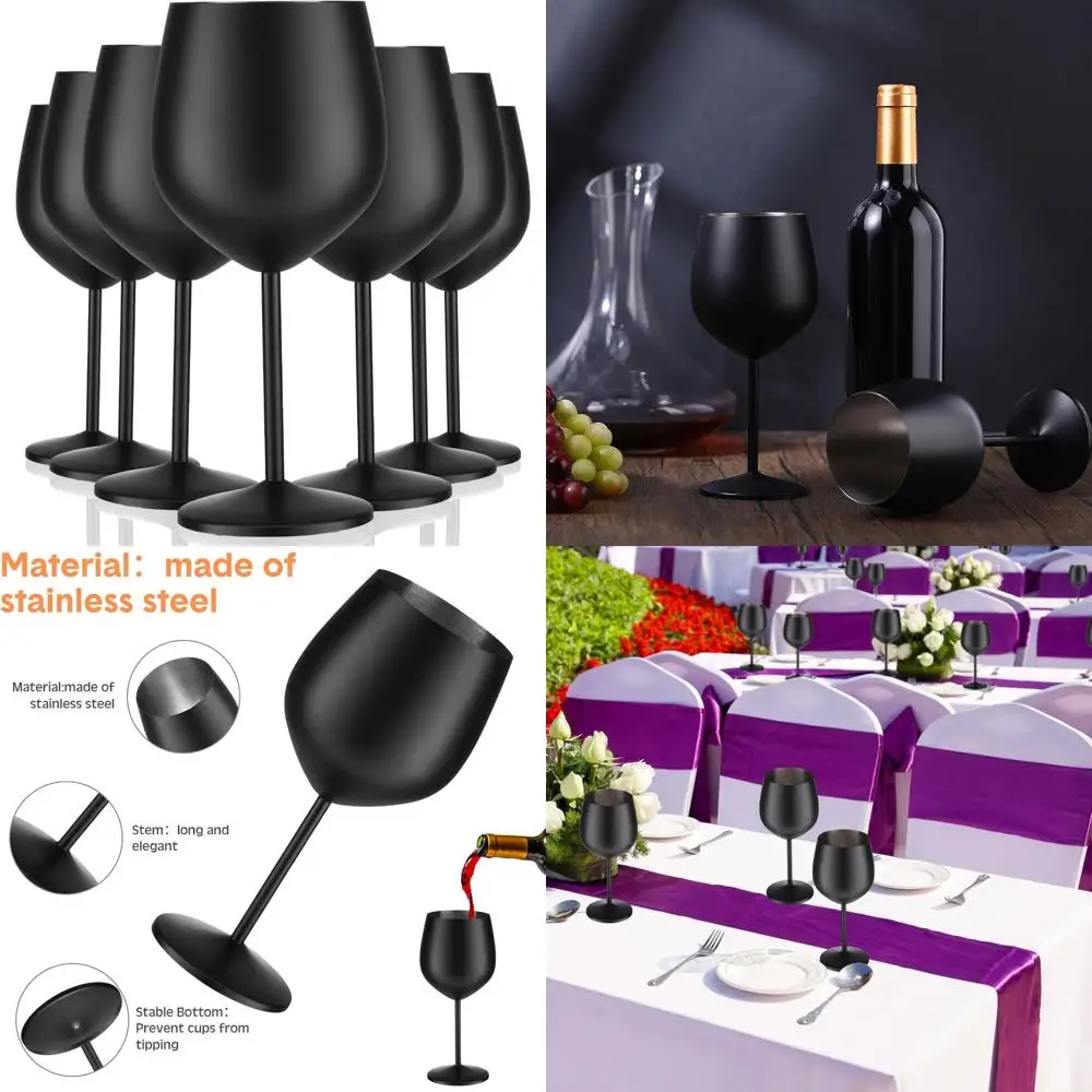 Набор из 8 бокалов для вина из нержавеющей стали, 18-унций, небьющиеся матовые черные бокалы для наружного использования, идеально подходят для долговечности и стиля.
Набор из 8 бокалов для вина из нержавеющей стали, 18-унций, небьющиеся матовые черные бокалы для наружного использования, идеально подходят для долговечности и стиля.