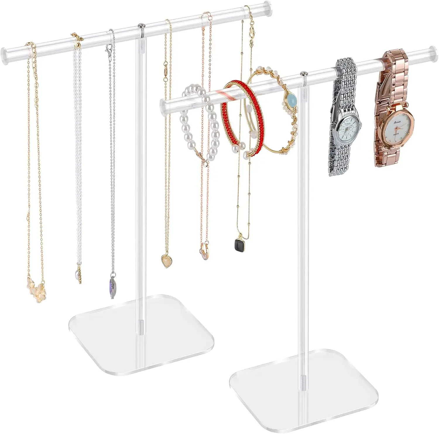Jewelry Stand Necklace Stand 2 Tower, Clear Necklace Holder Jewelry Holder, Acrylic Jewelry Organizer, Bracelet Hanging
Jewelry Stand Necklace Stand 2 Tower, Clear Necklace Holder Jewelry Holder, Acrylic Jewelry Organizer, Bracelet Hanging
