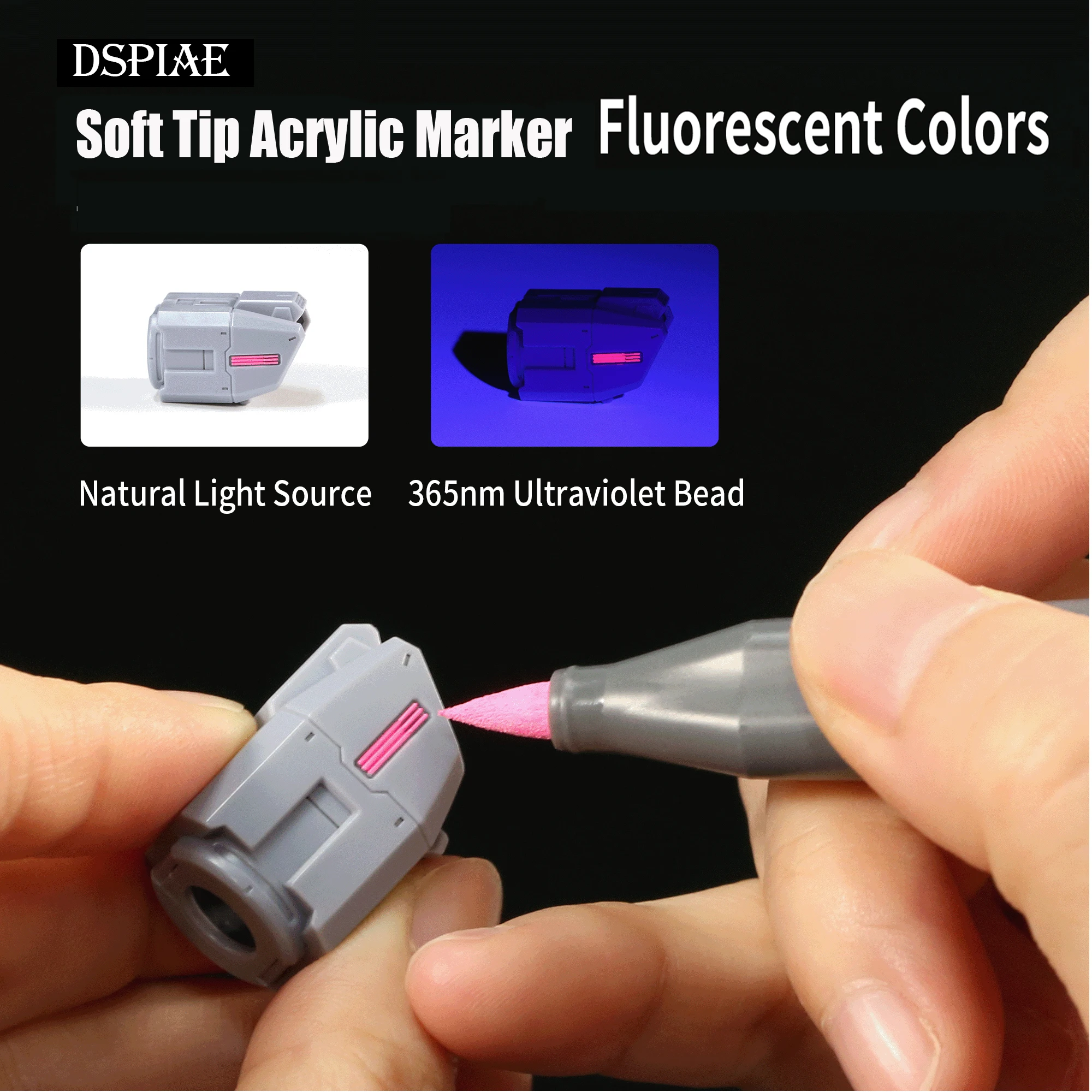 DSPIAE Environment-Friendly Water-Based Soft Head Marker Fluorescent Colors For Gundam Military Model Painting
DSPIAE Environment-Friendly Water-Based Soft Head Marker Fluorescent Colors For Gundam Military Model Painting