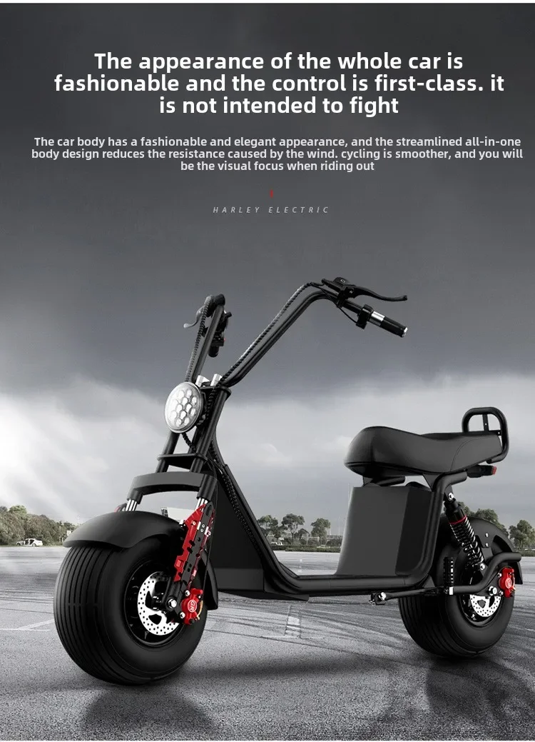 Harley electric vehicle 60v2000w double group lithium battery removablemotorcycle electric
Harley electric vehicle 60v2000w double group lithium battery removablemotorcycle electric