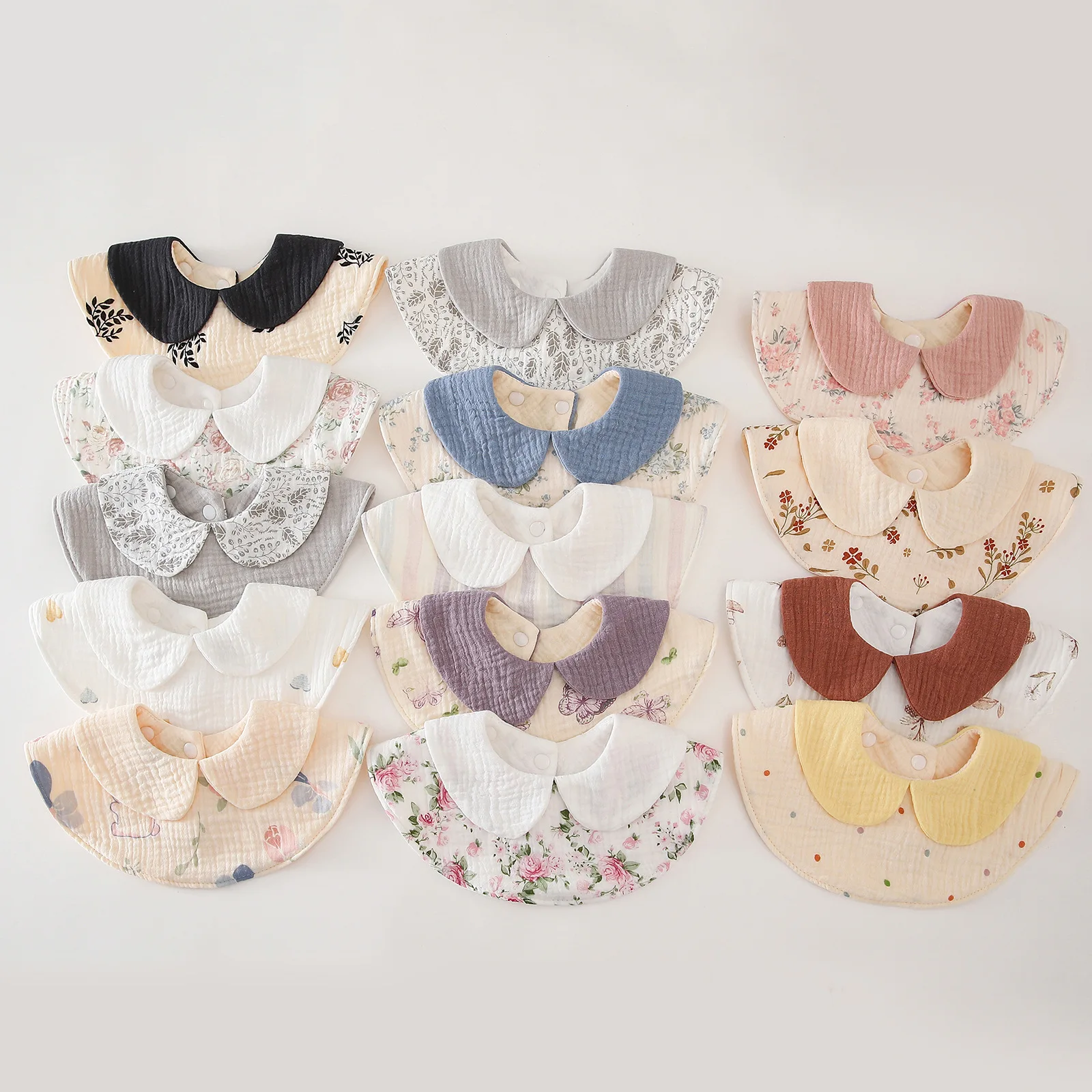 Printed Collar Baby Bibs Cotton Saliva Towel 6 Layer Gauze Baby Burp Cloths Girls Adjustable Bibs for Newborn Babies Accessories
Printed Collar Baby Bibs Cotton Saliva Towel 6 Layer Gauze Baby Burp Cloths Girls Adjustable Bibs for Newborn Babies Accessories