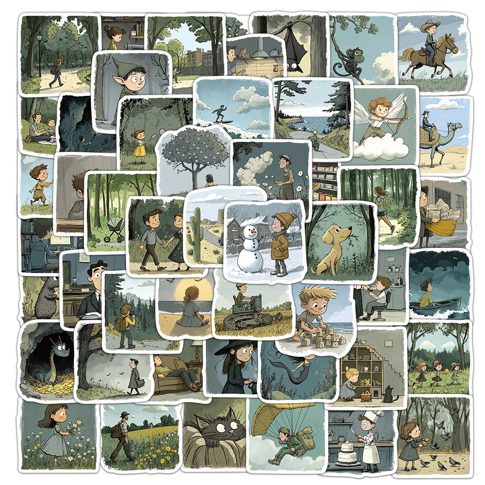50Pcs Creative and Magical Stickers Fantasy Illustrations Cute Ins Style Decoration Notebook Phone Case DIY Waterproof Sticker
50Pcs Creative and Magical Stickers Fantasy Illustrations Cute Ins Style Decoration Notebook Phone Case DIY Waterproof Sticker
