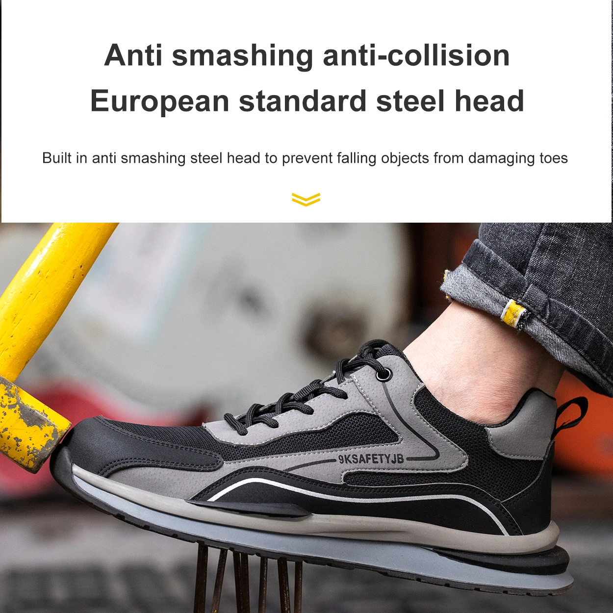 Steel head anti-smash anti-stabbing safety shoes four seasons models fashion men and women work shoes breathable sneakers
Steel head anti-smash anti-stabbing safety shoes four seasons models fashion men and women work shoes breathable sneakers