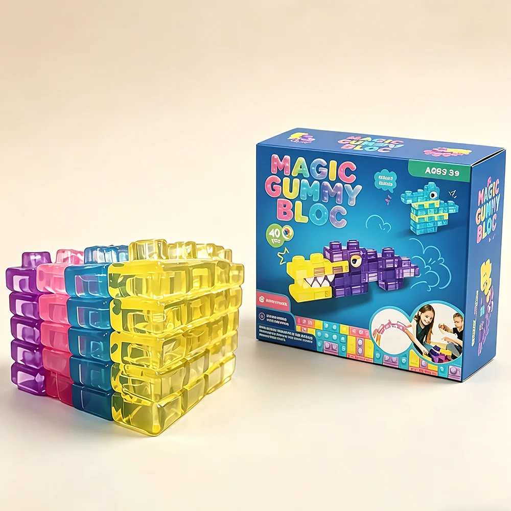 New Bouncy jelly Sensory Soft Building Kids Educational Stress relief Toys Soft rubber silicone Soft Jelly Building Blocks Set
New Bouncy jelly Sensory Soft Building Kids Educational Stress relief Toys Soft rubber silicone Soft Jelly Building Blocks Set