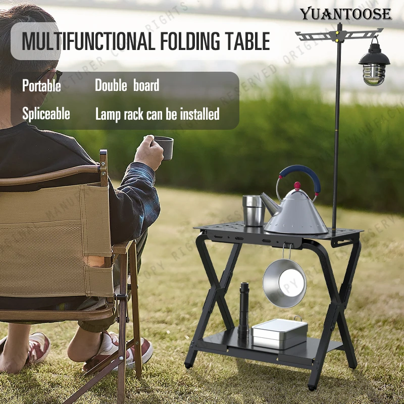 Yuantoose Black Folding Table Multifunctional Aluminum Folding Multilayer Tables
Yuantoose Black Folding Table Multifunctional Aluminum Folding Multilayer Tables