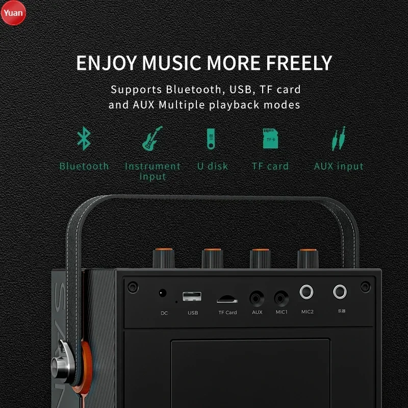 2024 New 60w Powerful Karaoke Speaker M3 With Handheld Microphone Portable High Quality UHF Wireless Home HiFi Speaker System
2024 New 60w Powerful Karaoke Speaker M3 With Handheld Microphone Portable High Quality UHF Wireless Home HiFi Speaker System
