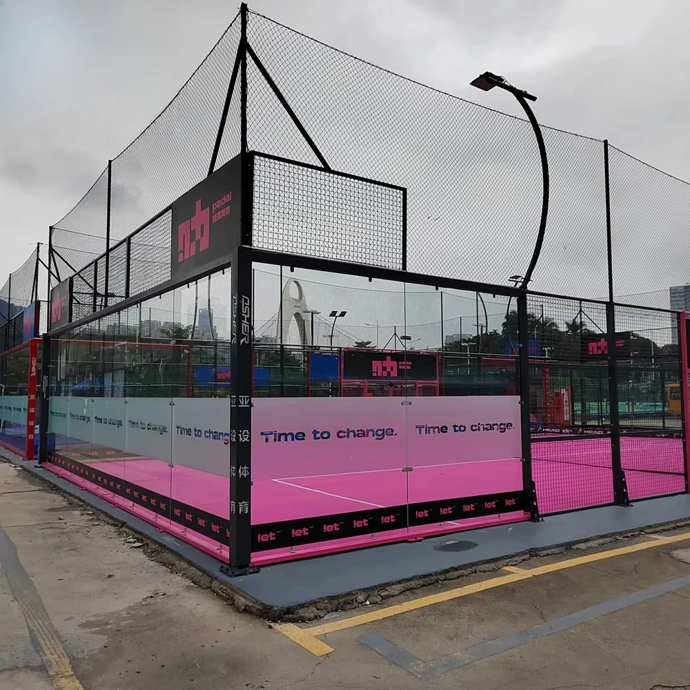 100mmx100mm Classic Design Super Full Set Anti Rust Panoramic Padel Court
100mmx100mm Classic Design Super Full Set Anti Rust Panoramic Padel Court