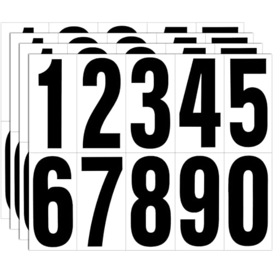 Reflective Number Stickers, Sets Vinyl Waterproof Black Mailbox Numbers for Outside, Strong Self-Adhesive House Numbers Decals
Reflective Number Stickers, Sets Vinyl Waterproof Black Mailbox Numbers for Outside, Strong Self-Adhesive House Numbers Decals