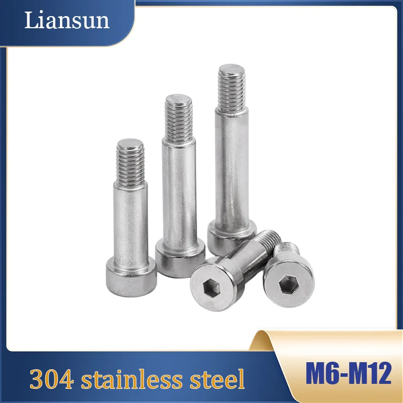 304 Stainless Steel Hex Socket Shoulder Screws - M6-M12 Roller Bearing Bolts for Precision Machinery & Equipment Assemblies
304 Stainless Steel Hex Socket Shoulder Screws - M6-M12 Roller Bearing Bolts for Precision Machinery & Equipment Assemblies