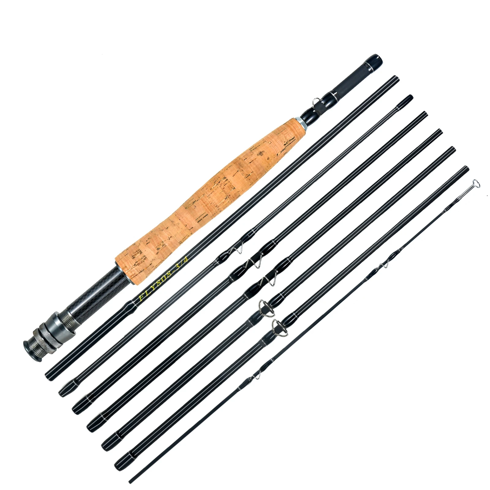 8ft 3-4wt Fly Fishing Rod, 8 Pieces Carbon Section, Light Weight, for Travel Freshwater Stream Pond Fishing
8ft 3-4wt Fly Fishing Rod, 8 Pieces Carbon Section, Light Weight, for Travel Freshwater Stream Pond Fishing