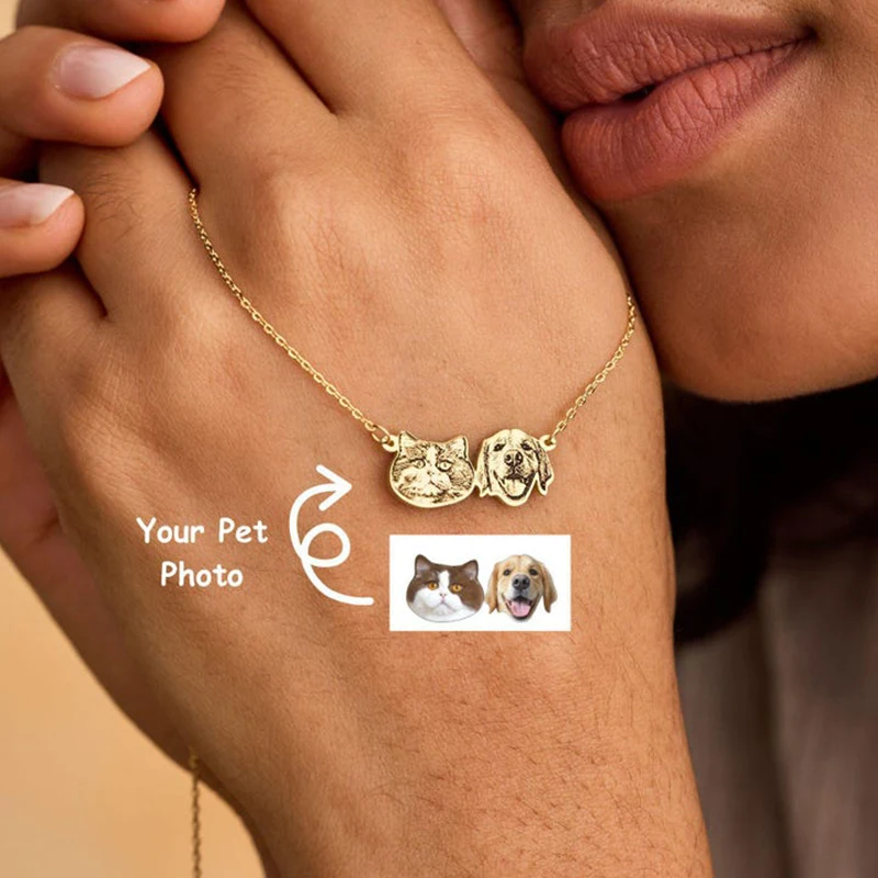 Custom Pet Avatar Portrait Necklace Custom Pet Name Necklace Personalized Dog Cat Memorial Stainless Steel Lost Pets Souvenir
Custom Pet Avatar Portrait Necklace Custom Pet Name Necklace Personalized Dog Cat Memorial Stainless Steel Lost Pets Souvenir