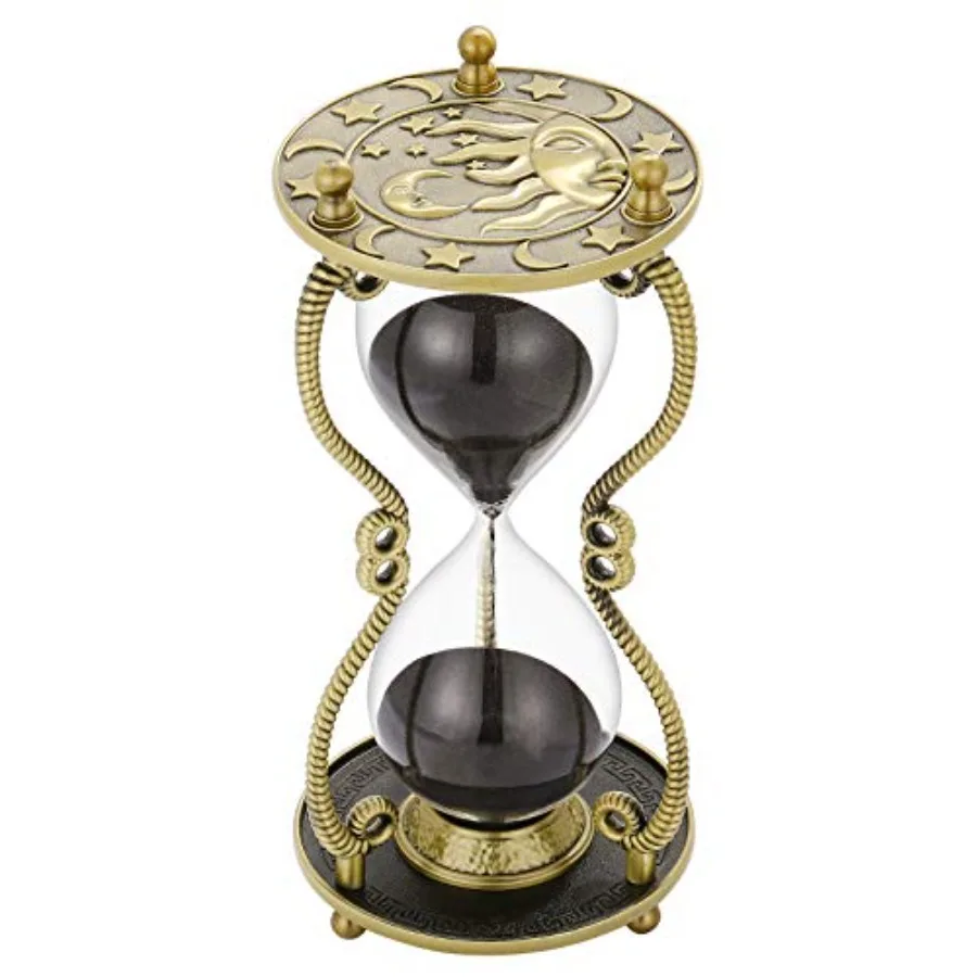 Hourglass Timer 60 Minute:Sun and Moon Engraving Brass Clock Metal Watch 60 Min Antique Reloj De Arena 1 Hora Large 1 Hour Glas
Hourglass Timer 60 Minute:Sun and Moon Engraving Brass Clock Metal Watch 60 Min Antique Reloj De Arena 1 Hora Large 1 Hour Glas