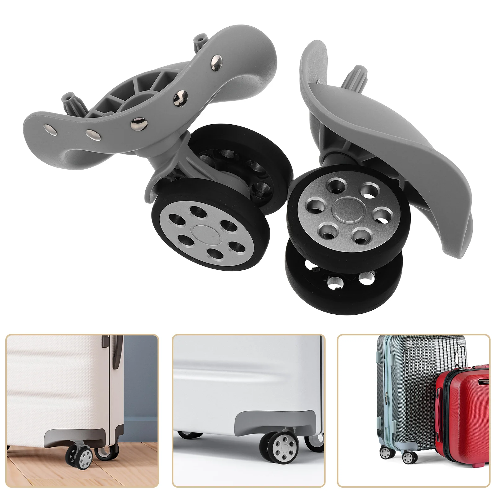 2 Pairs Luggage Wheels Replacement Detachable Casters Plastic 360 Degree Swivel Suitcase Repair Kit Universal Wheel
2 Pairs Luggage Wheels Replacement Detachable Casters Plastic 360 Degree Swivel Suitcase Repair Kit Universal Wheel
