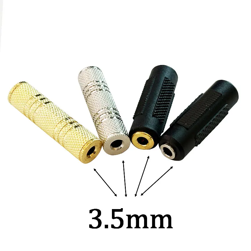 3.5mm Jack Coupler Gold Plated 3.5 mm Female to 3.5mm Female Jack plug audio Stereo Coupler Socket Adapter connectors
3.5mm Jack Coupler Gold Plated 3.5 mm Female to 3.5mm Female Jack plug audio Stereo Coupler Socket Adapter connectors