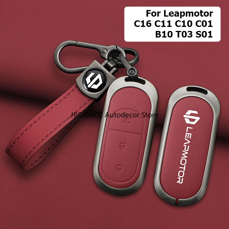 For LEAPMOTOR C16 C11 C10 C01 B10 T03 S01 Zinc Alloy Leather Key Case Cover Remote Key Protector Shell Keychain Car Accessories
For LEAPMOTOR C16 C11 C10 C01 B10 T03 S01 Zinc Alloy Leather Key Case Cover Remote Key Protector Shell Keychain Car Accessories