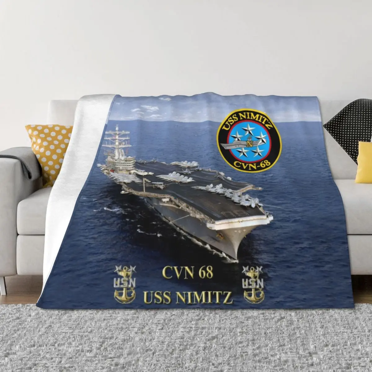 CVN-68 USS Nimitz Throw Blanket Hairys Summer blankets ands Decorative Sofas Blankets
CVN-68 USS Nimitz Throw Blanket Hairys Summer blankets ands Decorative Sofas Blankets