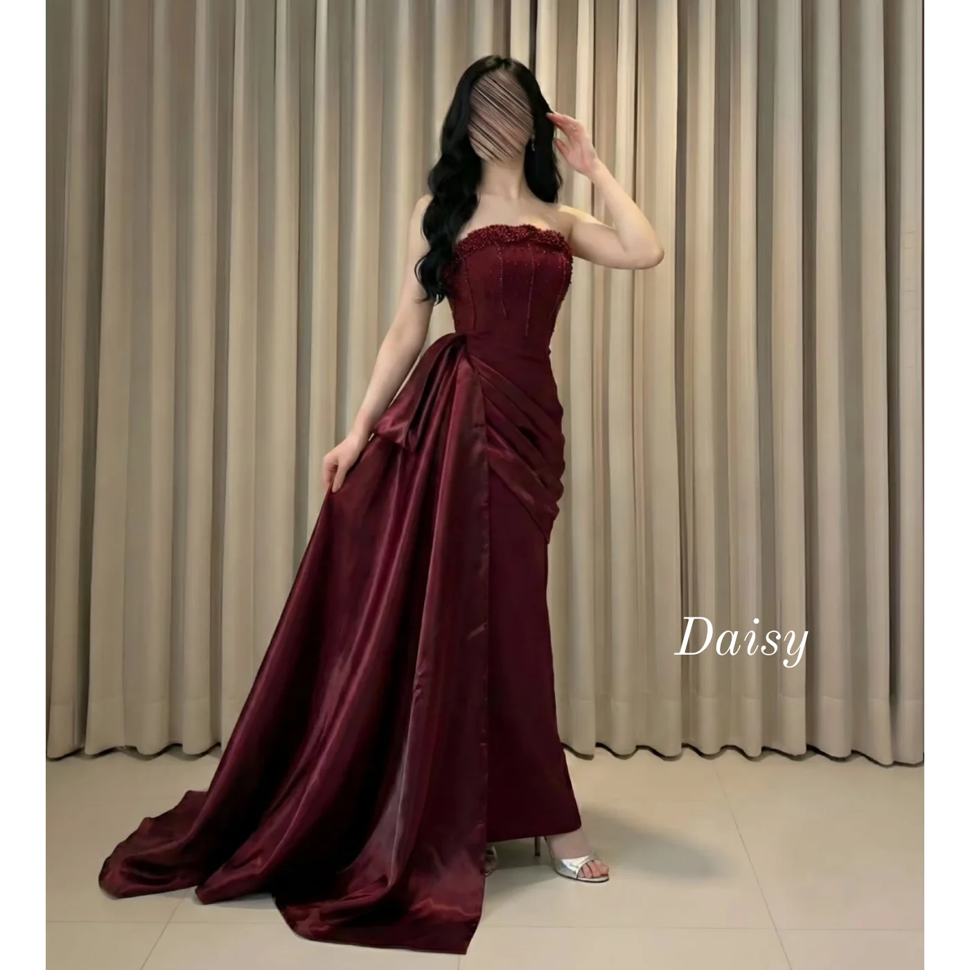 Red Sequins Evening Dresses Strapless Ruffle Satin Prom Dress Beaded Mermaid فساتين سهرة Birthday Dress Customized
Red Sequins Evening Dresses Strapless Ruffle Satin Prom Dress Beaded Mermaid فساتين سهرة Birthday Dress Customized