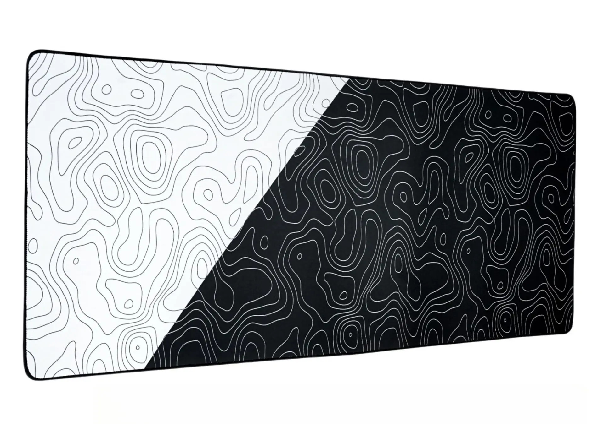 White and Black Gaming Mouse Pad,Topographic Map Mousepad,Stitched Edges,Waterproof Comfortable Mousepad for Computer Laptop
White and Black Gaming Mouse Pad,Topographic Map Mousepad,Stitched Edges,Waterproof Comfortable Mousepad for Computer Laptop