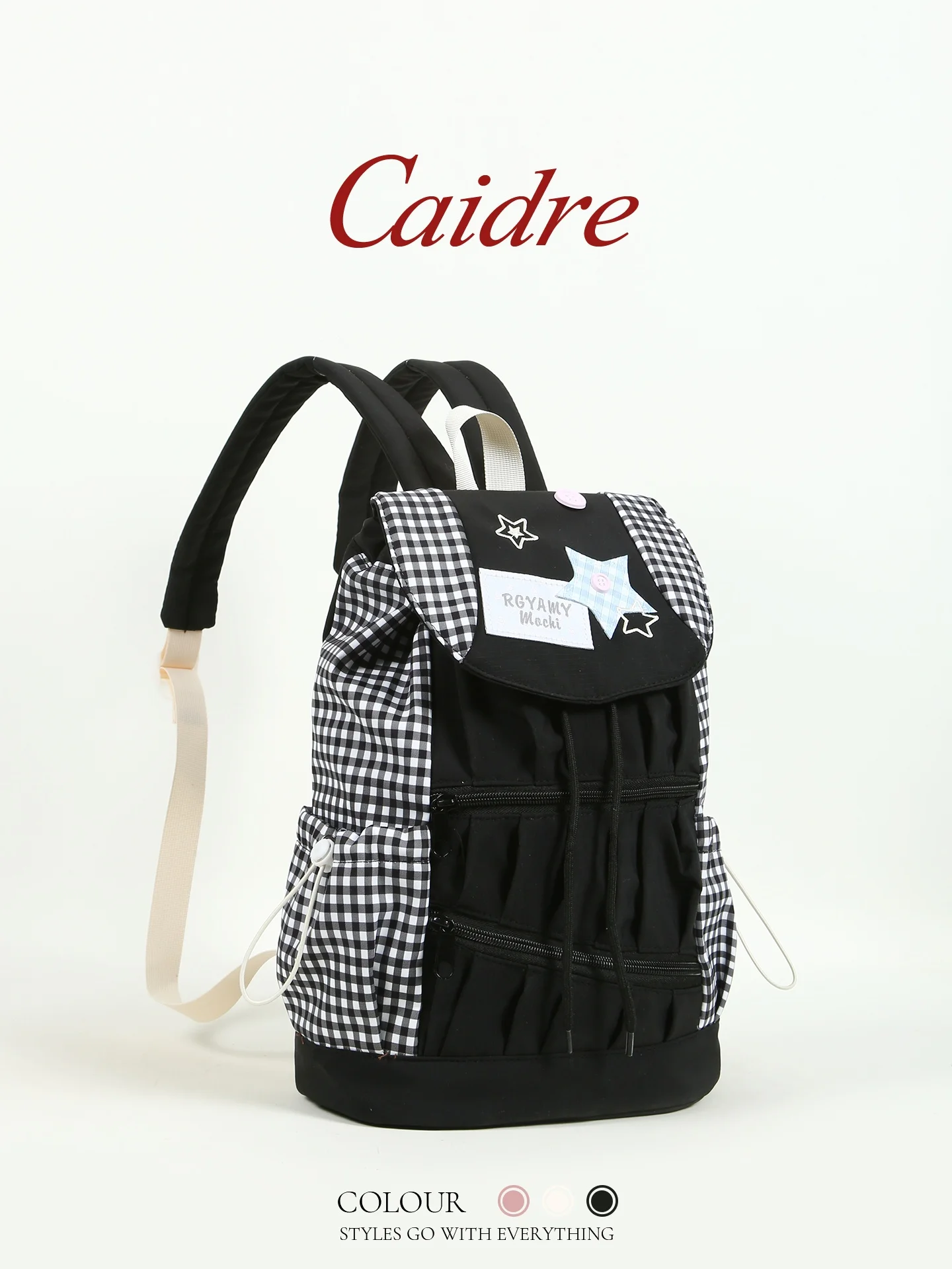 Caidre Korean Style Star Print Canvas Backpack Cute Travel Bag Student Bookbag Birthday Gift Soft Shoulder Strap Commuter Bag
Caidre Korean Style Star Print Canvas Backpack Cute Travel Bag Student Bookbag Birthday Gift Soft Shoulder Strap Commuter Bag